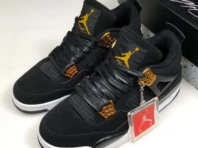Rep Kickmax 308497-032 Gold-White Royalty Black Metallic 4 Jordan Air 0428